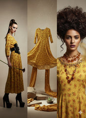 Modern Yellow Floral Dress