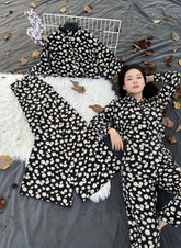 Black & White Polka Floral Co-Ord Set