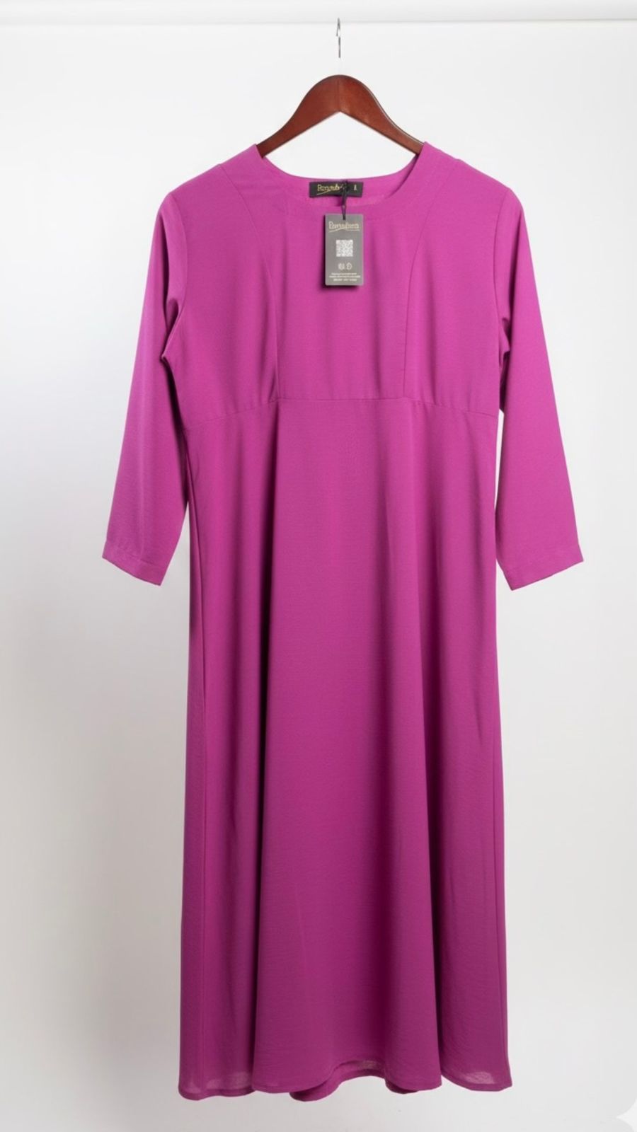 Dark Pink Soft Solid Dress